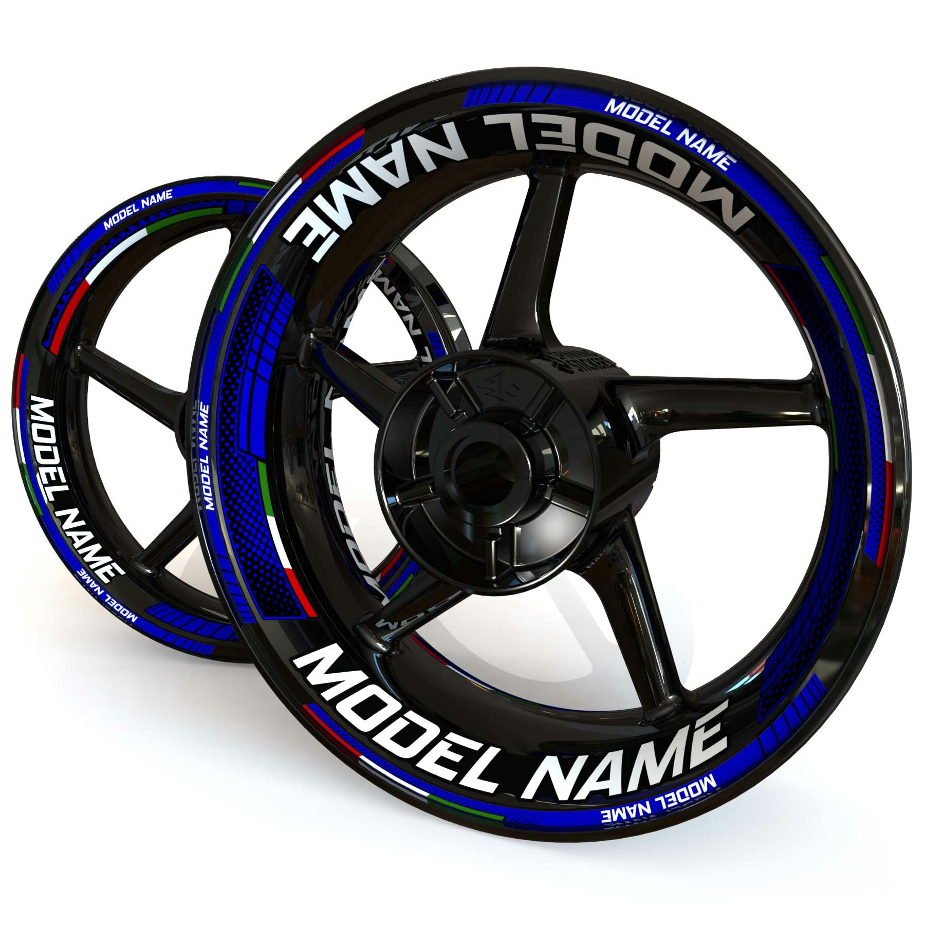 "Model Name" Wheel Stickers - "Fade"