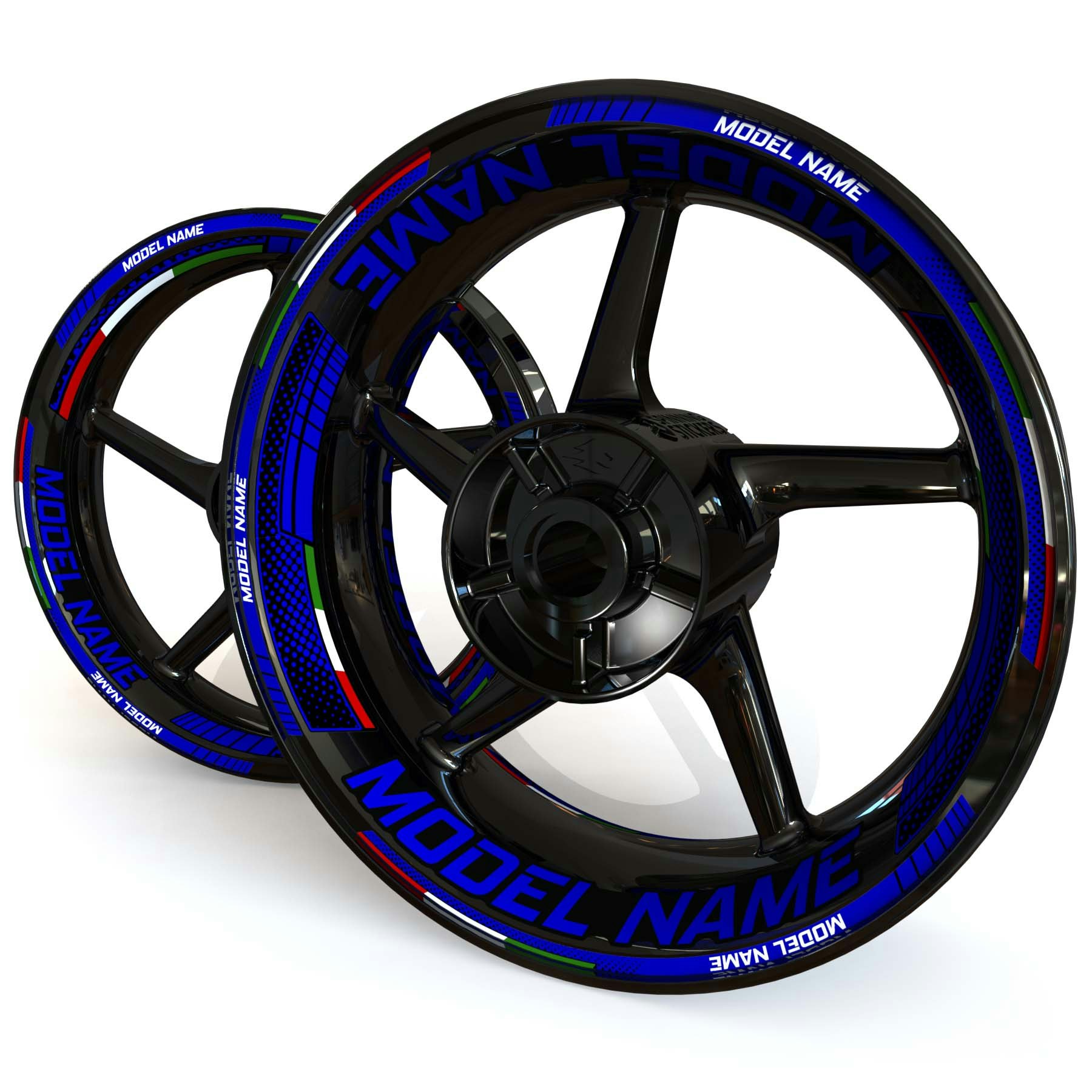 "Model Name" Wheel Stickers - "Fade"