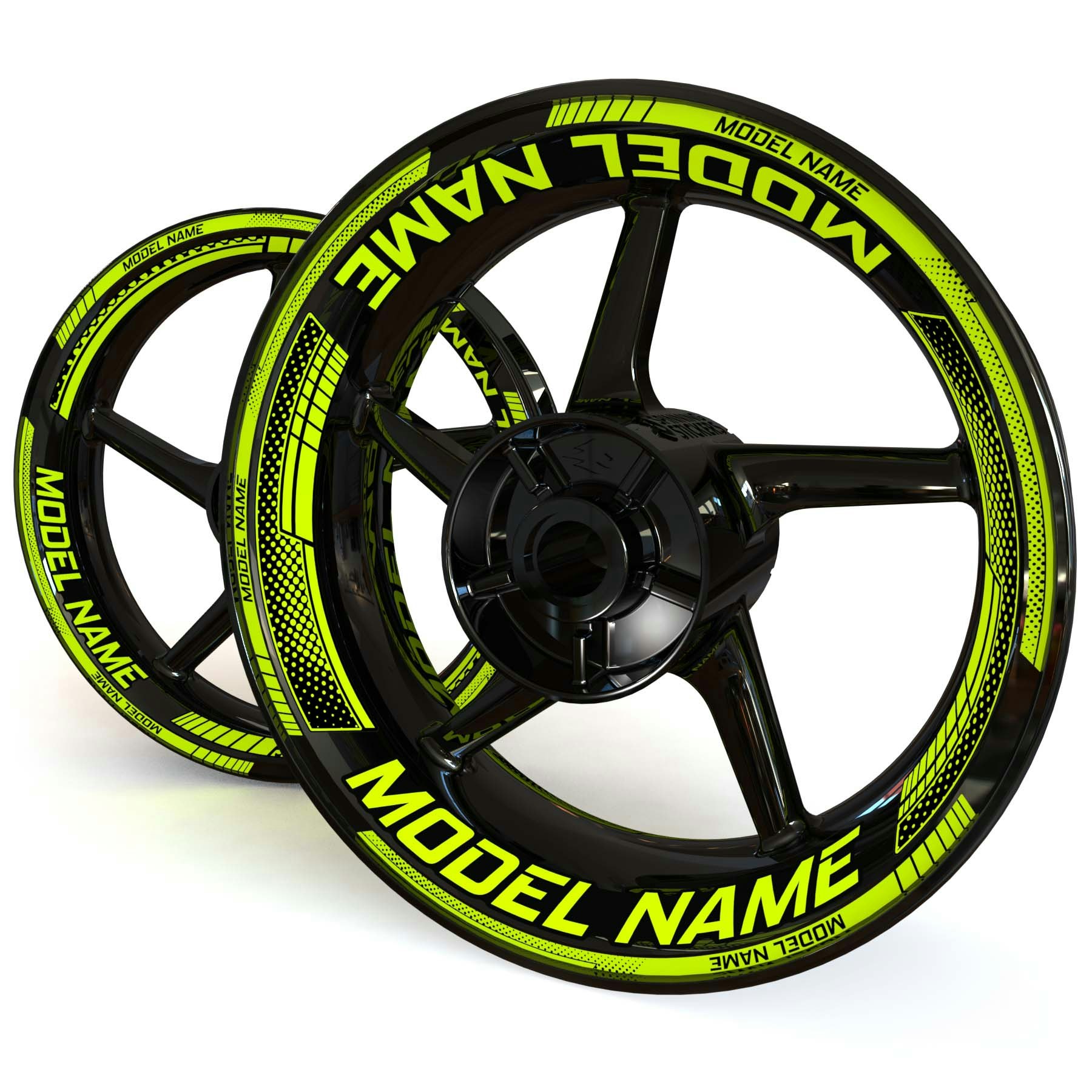 "Model Name" Wheel Stickers - "Fade"