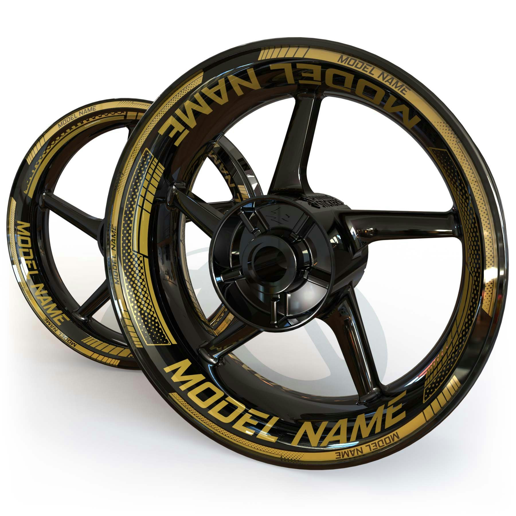 "Model Name" Wheel Stickers - "Fade"