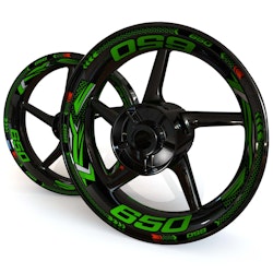 Wheel Stickers - Fits Z650 - "Grid"