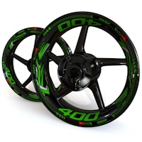 Wheel Stickers - Fits Z400 - "Grid"