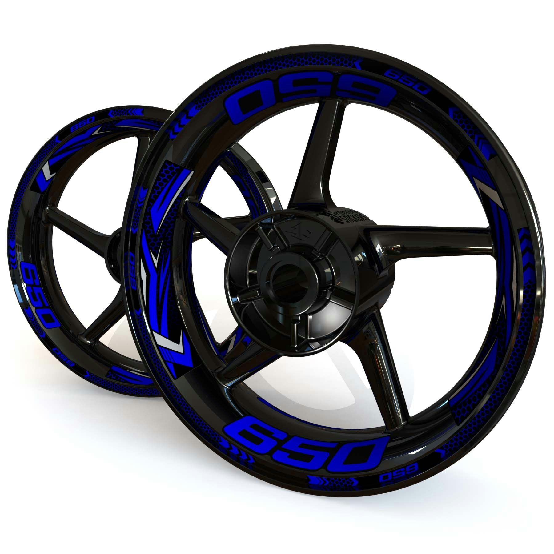 Wheel Stickers - Fits ER-6n - "Grid"