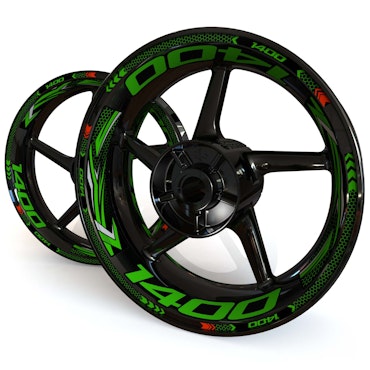 Velg Stickers - Voor ZZR1400 - "Grid"