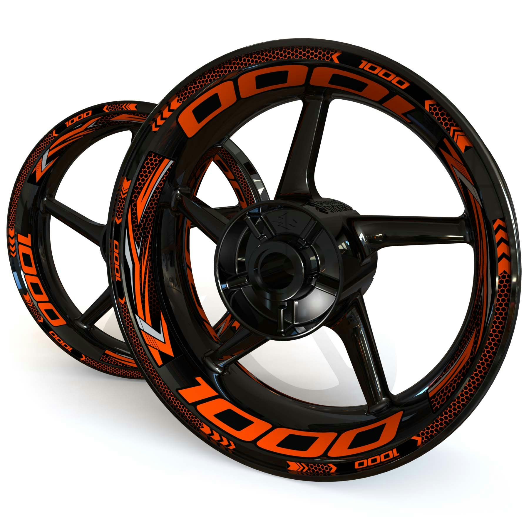 Wheel Stickers - Fits Z H2 - "Grid"