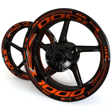 Velg Stickers - Voor Z H2 - "Grid"