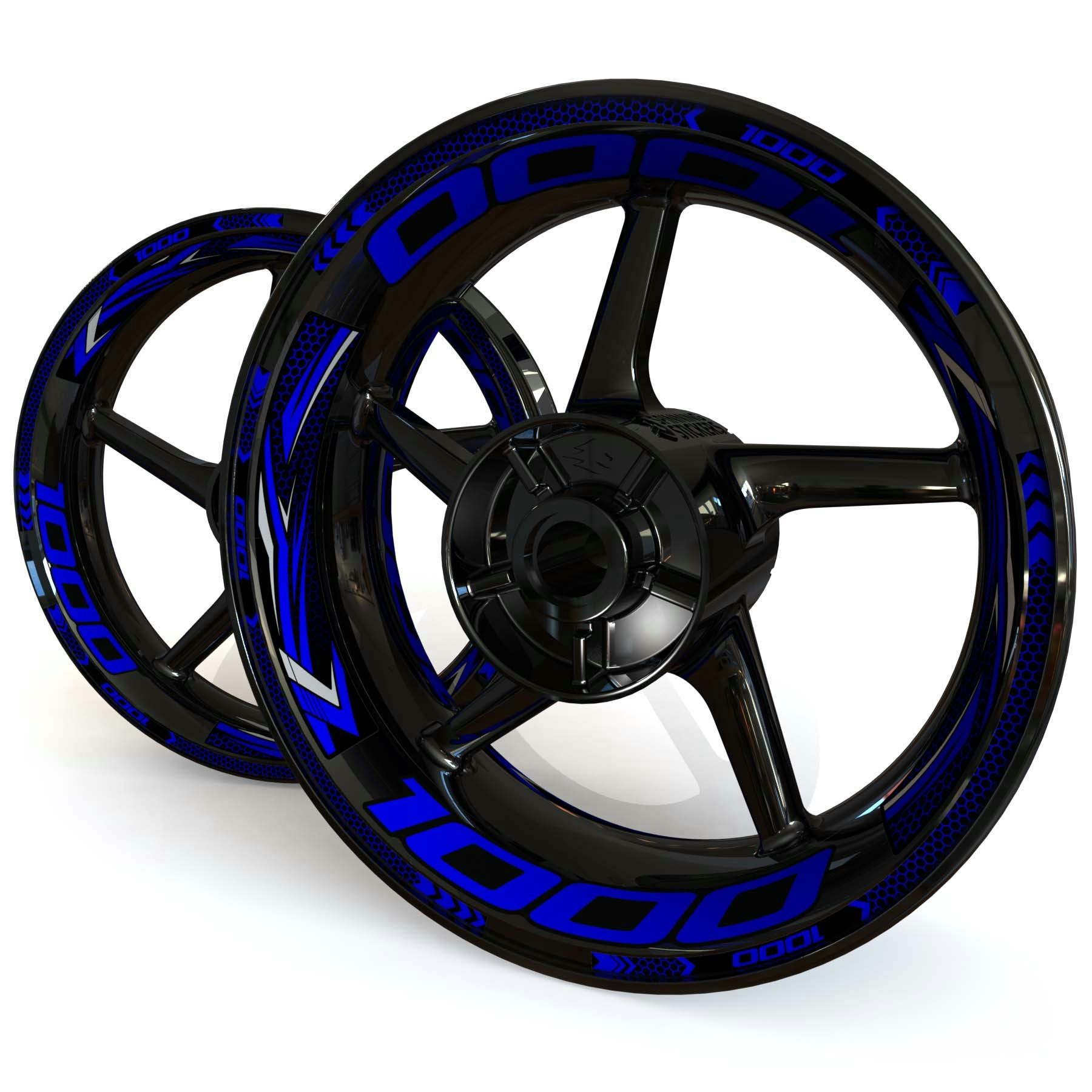 Wheel Stickers - Fits Z H2 - "Grid"