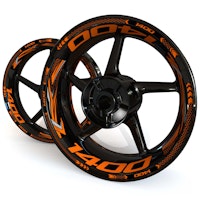 Wheel Stickers - Fits ZX-14R - "Grid"