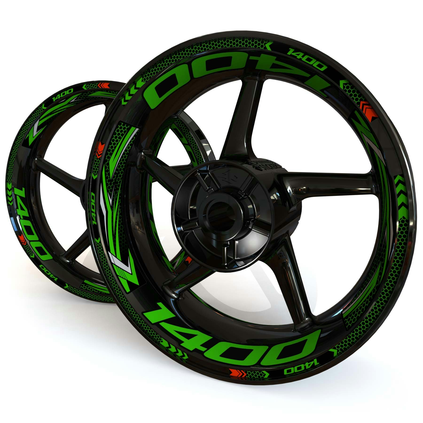 Wheel Stickers - Fits ZX-14R - 