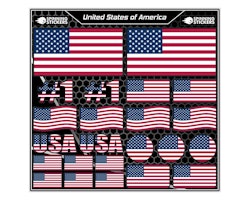 Flags sticker kit