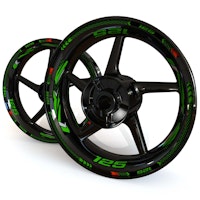 Wheel Stickers - Fits Z125 - "Grid"