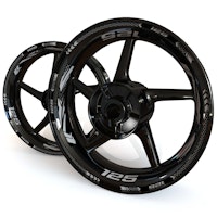 Wheel Stickers - Fits Ninja 125 - "Grid"