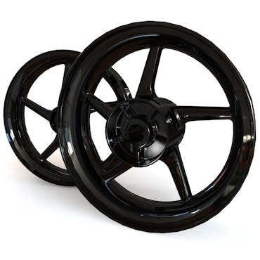 Velg Stickers - Voor Ninja 300 - "Grid"