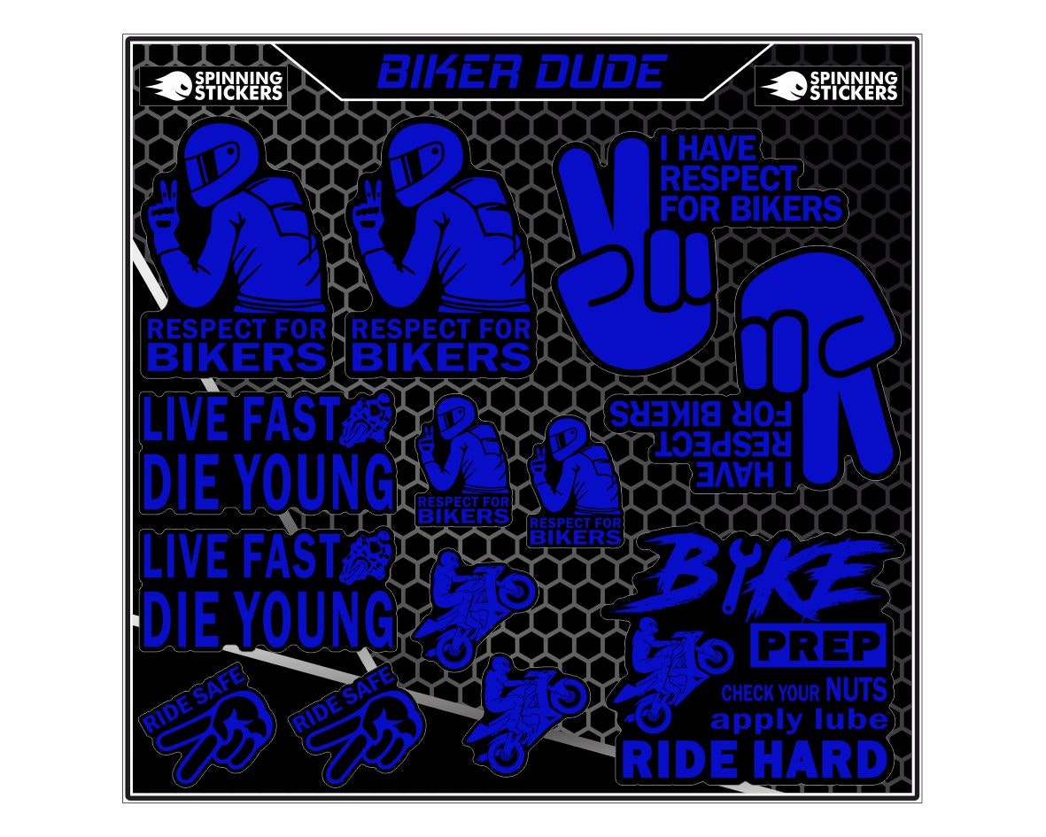 Biker Dude sticker kit