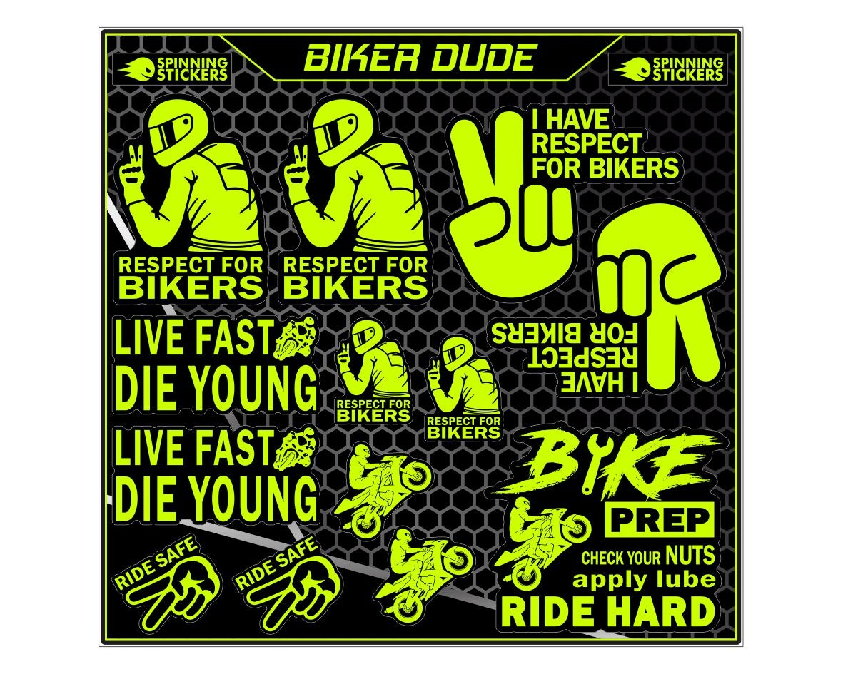 Biker Dude sticker kit