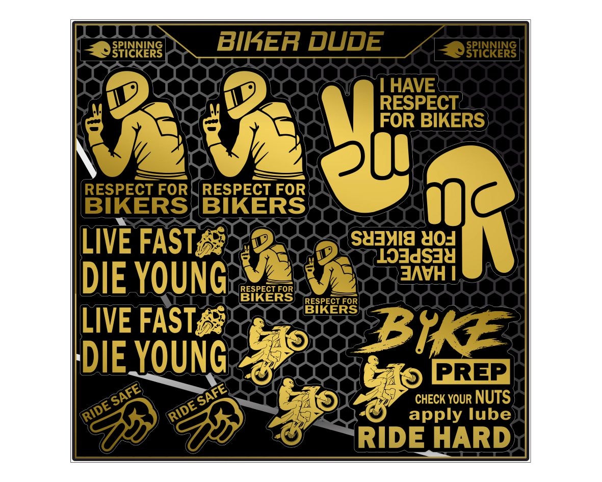 Biker Dude sticker kit