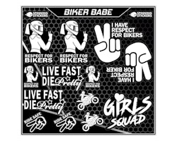 Biker Babe sticker kit