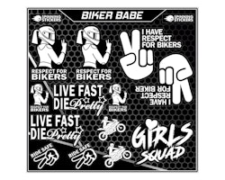 Biker Babe sticker kit