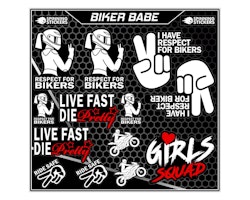 Biker Babe sticker kit