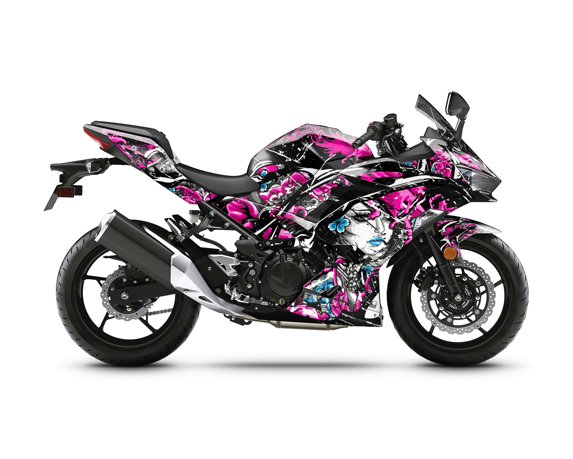 "Sakura" Street Bike Graphics kit - Design on Demand