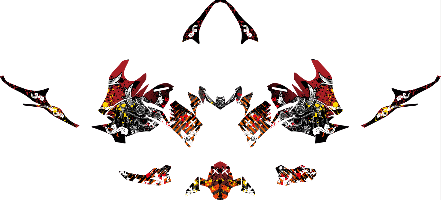 "Shogunite" Street Bike Graphics kit - Design on Demand