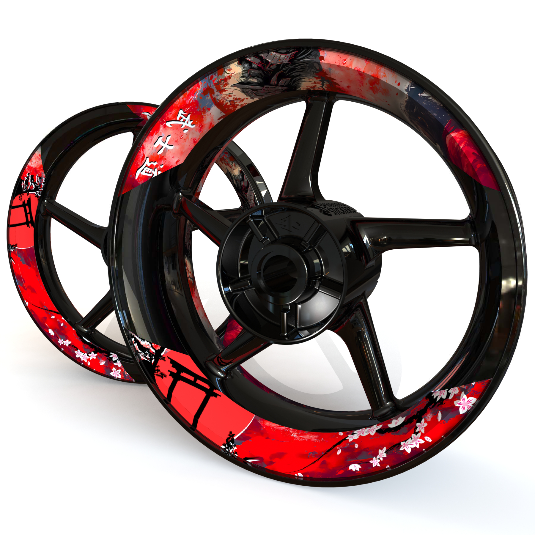 "Ronin" Wheel Stickers - Two Piece