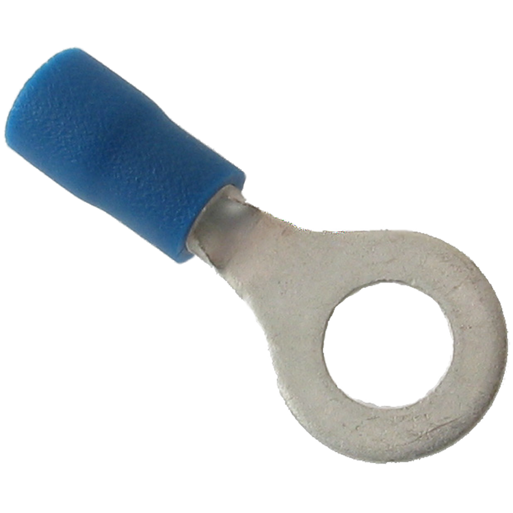 Ringkabelsko Isolerad blå M4, 10-pack