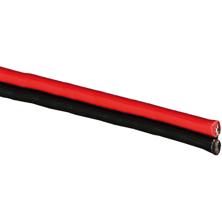 Kabel Tvåledad Förtennad Röd/Svart 2x0,75 mm² - 12 m Skyllermarks FK1099