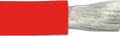 Röd Gummikabel Förtennad 10 mm² Skyllermarks