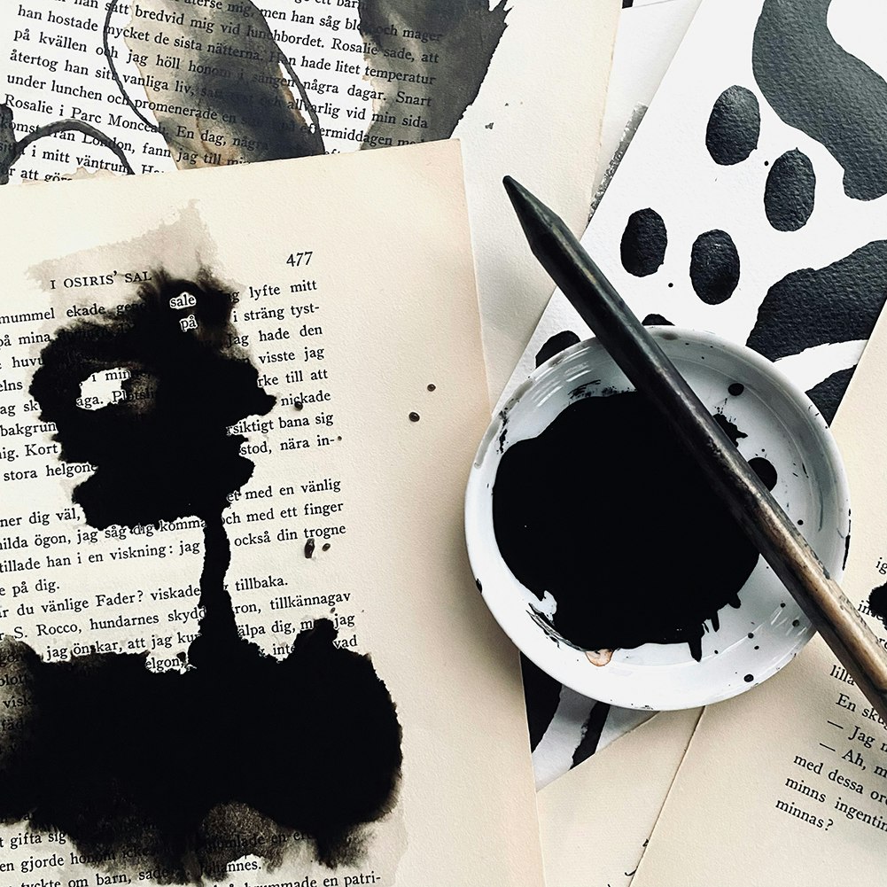 Svart tusch-kit, Indian-Ink.