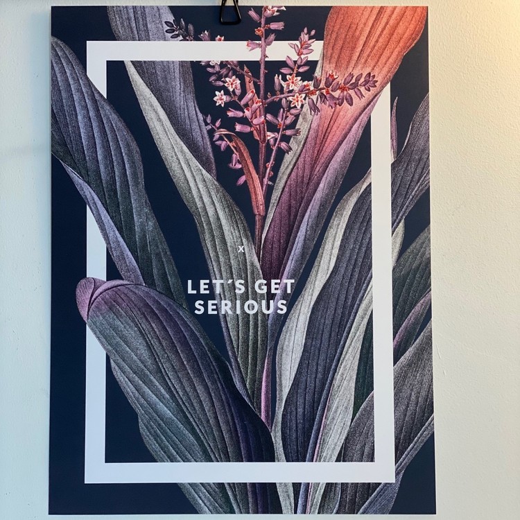 Poster "Let´s get serious"30X40 cm