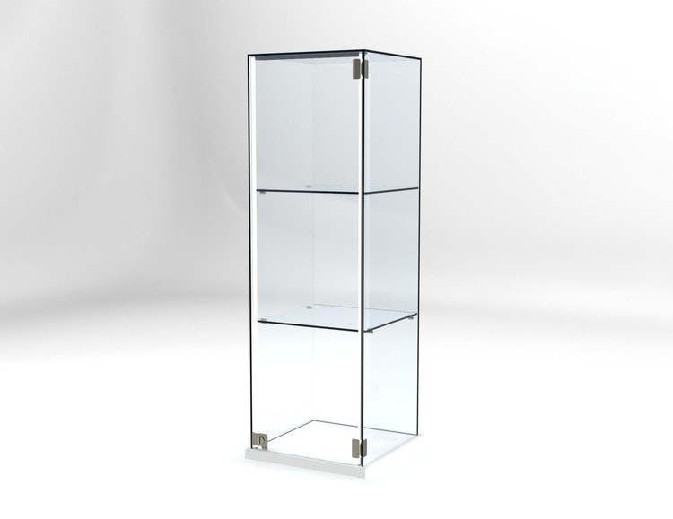 Glasvitrin Billy 40*40*122 cm Glastopp.