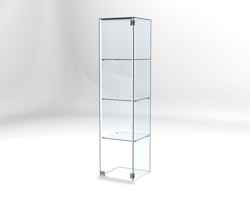 Glasvitrin Billy 40*40*162 cm Glastopp.