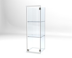 Glasvitrin Billy 40*40*122 cm med 3 cm topp