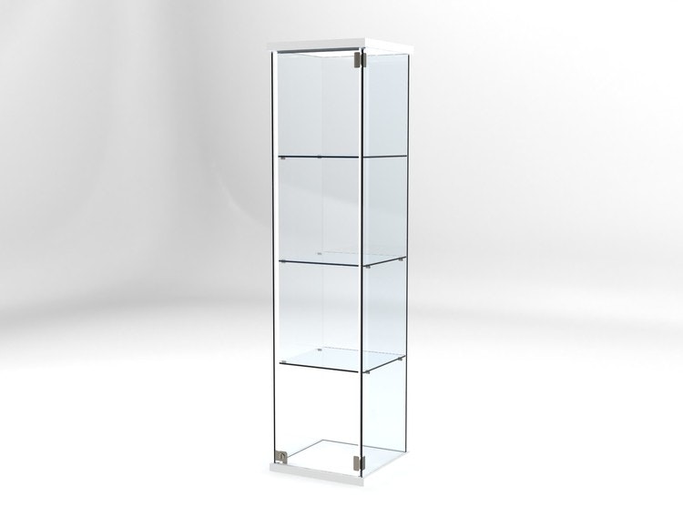 Glasvitrin Billy 40*40*162 cm med 3 cm topp