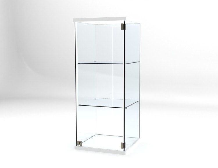 Glasvitrin Billy 50*50*122 cm med 3 cm topp