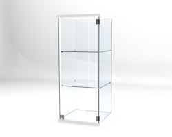 Glasvitrin Billy 50*50*122 cm med 3 cm topp