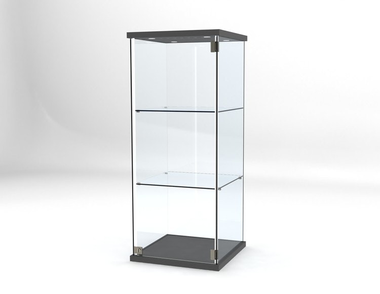 Glasvitrin Billy 50*50*122 cm med 3 cm topp