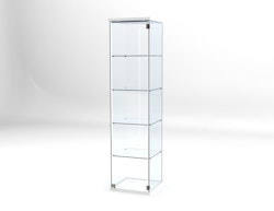 Glasvitrin Billy 50*50*202 cm med 3 cm topp