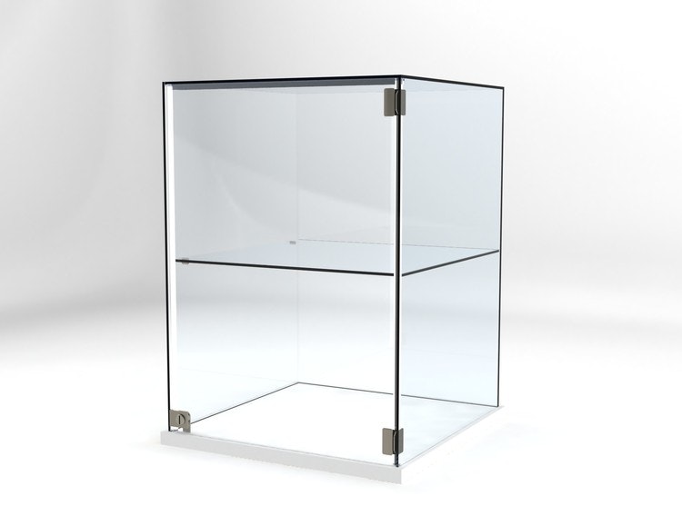 Glasvitrin Billy 60*60*82 cm Glastopp.