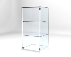 Glasvitrin Billy 60*60*122 cm Glastopp.