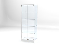 Glasvitrin BAS 60*80*202 cm med 3 cm topp