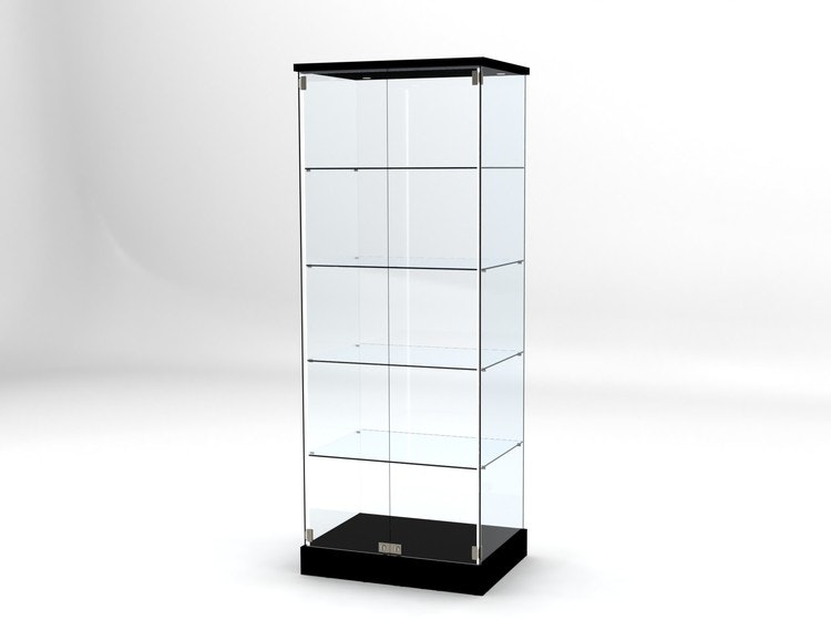 Glasvitrin BAS 60*80*202 cm med 3 cm topp