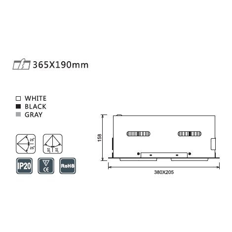 TAKSPOTLIGHT Z2 56w - BOX 2 X 2850 LM