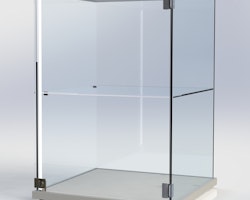 Glasmonter SUCCE 60 - vit - 3 cm topp med belysning