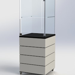 Glasmonter SUCCE 60 - Komplett - svart-vit-svart - 3 cm top