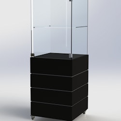 Glasmonter SUCCE 60 - Komplett - svart-svart-vit - 3 cm top