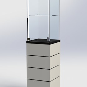 Glasmonter SUCCE 40 - Komplett - svart-vit-svart - 3 cm top