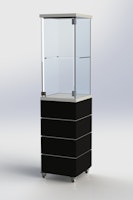Glasmonter SUCCE 40 - Komplett - vit-svart-vit - 3 cm top