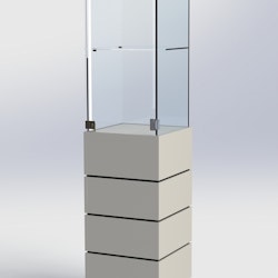 Glasmonter SUCCE 40 - Komplett - vit-vit-svart - 3 cm top